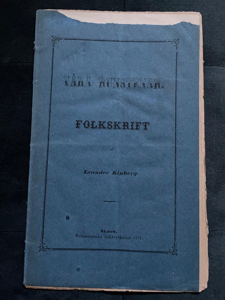 Leander Kinberg : Våra runstenar