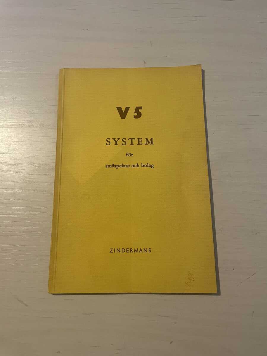 Leif Stigsjöö : V5 system för småspelare och bolag