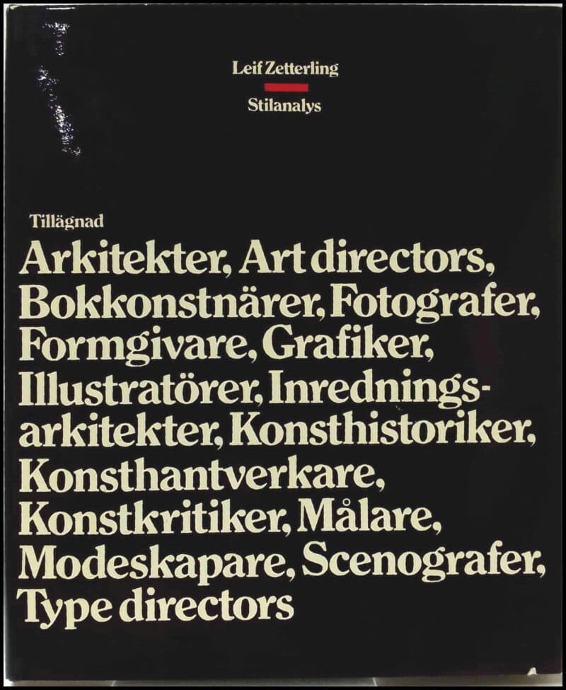 Leif Zetterling : Stilanalys