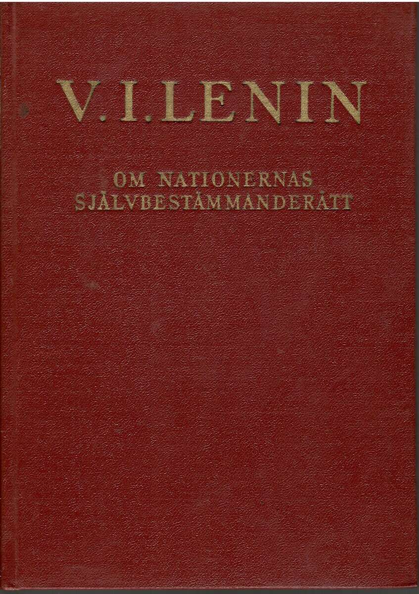 Lenin V.I : Om nationernas självbestämmanderätt