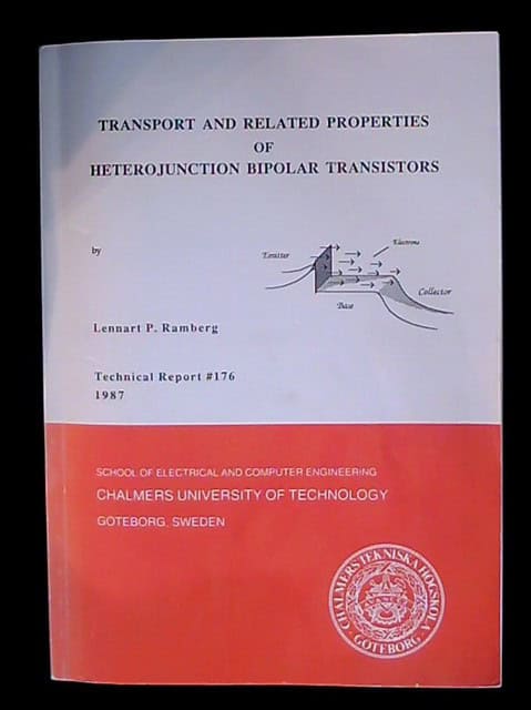Lennart P Ramberg : Transport and related properties of heterojunction bipolar transistors, Technical Report #176