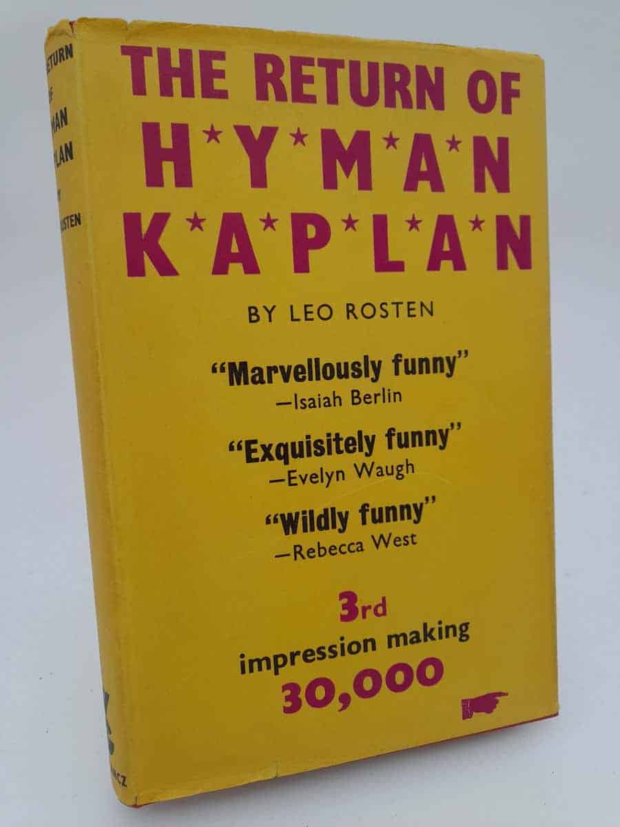 Leo Rosten : The Return of Hyman Kaplan