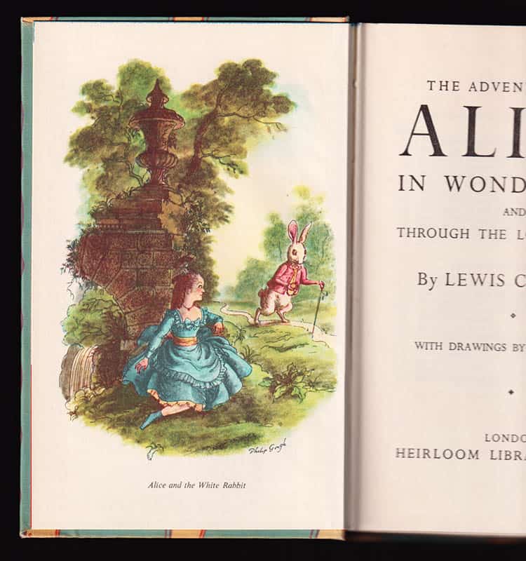 Lewis Carroll : Alice's Adventures in Wonderland and through the Looking-Glass. With drawings by Philip Gough