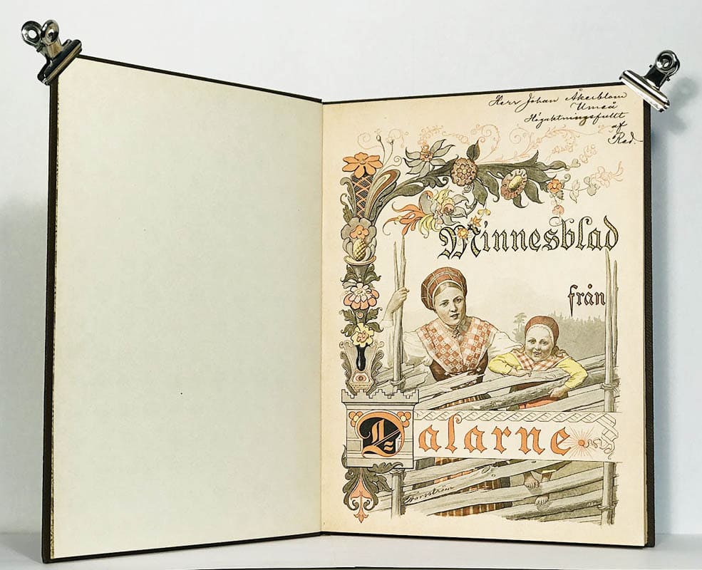 Lidman, Axel (1859-1934) ; Trotzig, Karl (1859-1939) : Minnesblad från Dalarne