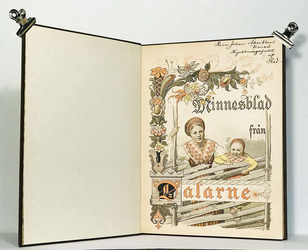 Lidman, Axel (1859-1934) ; Trotzig, Karl (1859-1939) : Minnesblad från Dalarne