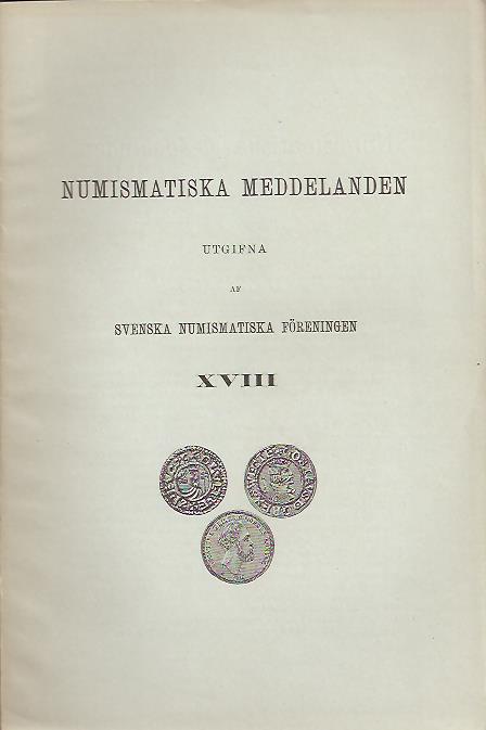 Lilienberg m.fl : Numismatiska meddelanden XVIII