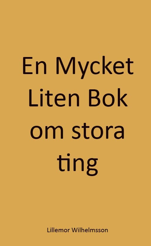 Lillemor Wilhelmsson : En Mycket Liten Bok om stora ting