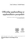 Lina Carlsson : Research Report in Sociology of Law