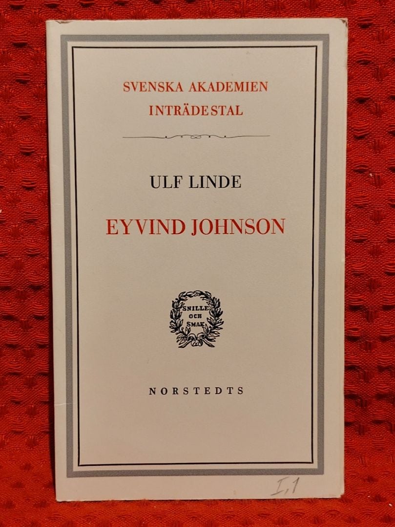 Linde, Ulf, 1929-2013 : Eyvind Johnson