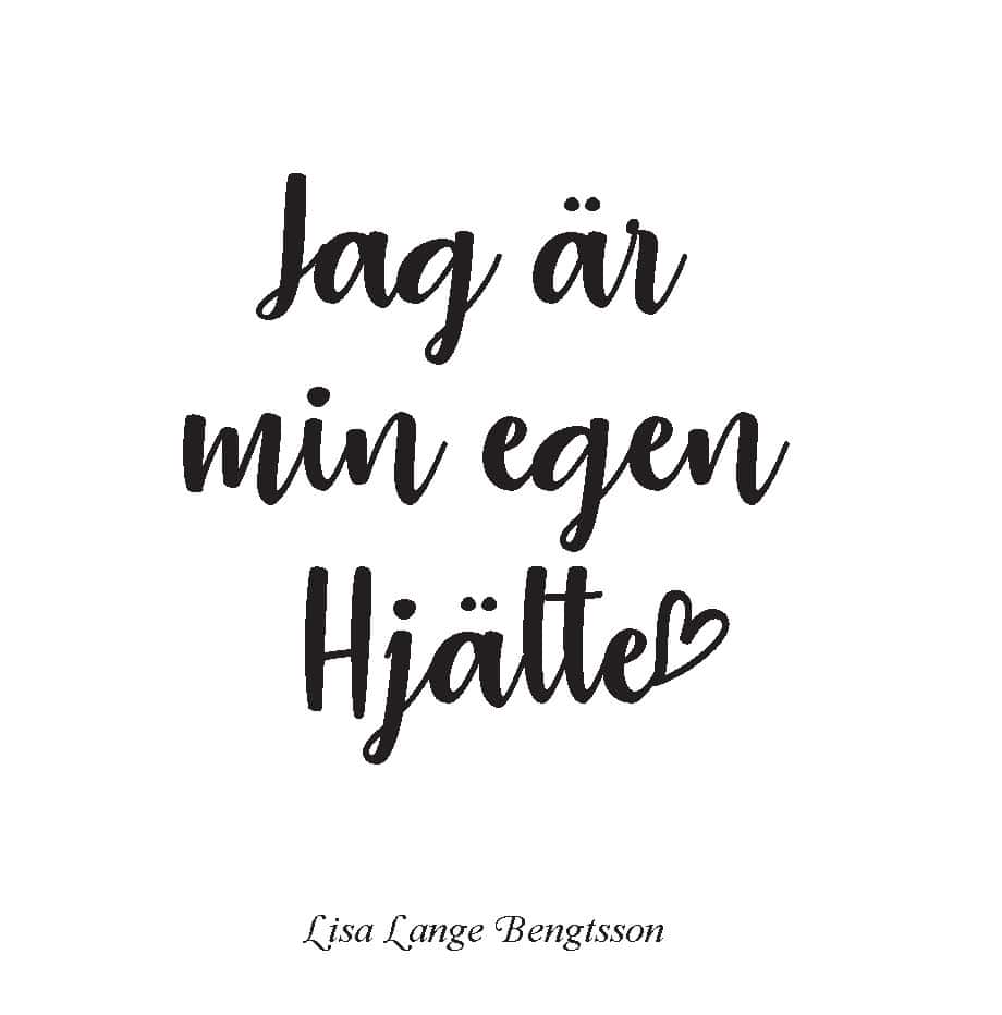 Lisa Lange Bengtsson : Jag är min egen hjälte