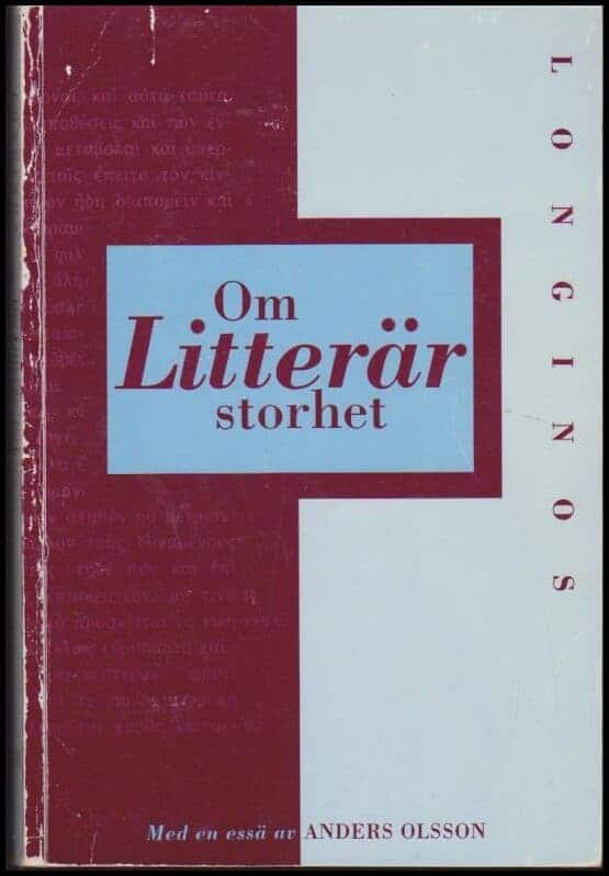 Longinos : Om litterär storhet