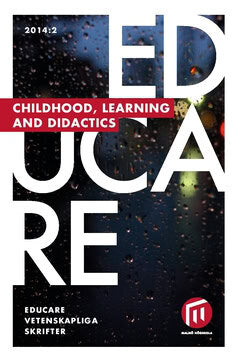 Lotta Bergman : Educare. 2014:2, Childhood, learning and didactics