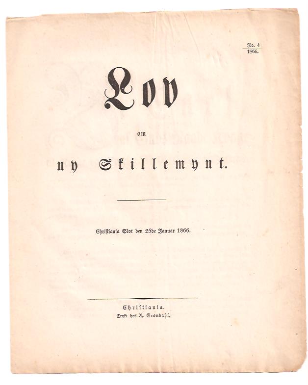 Lov om ny skillemynt