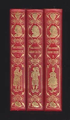 Ludvig Holberg : Holbergs comedier i tre bind udgivne ved F. L. Liebenberg (1810-1894)