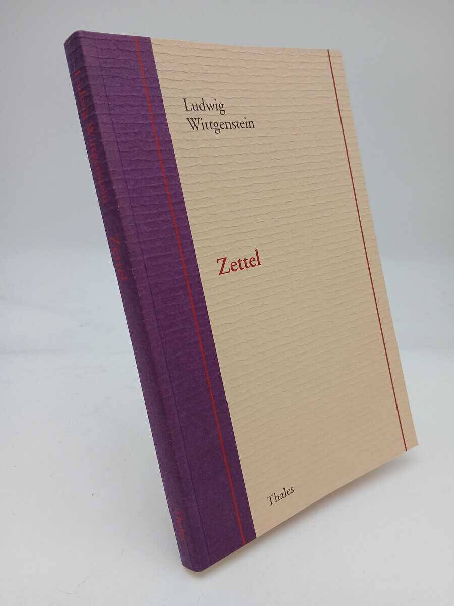 Ludwig Wittgenstein : Zettel