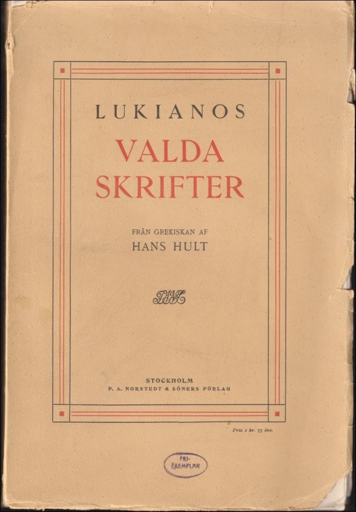 Lukianos : Valda skrifter / Valda skrifter