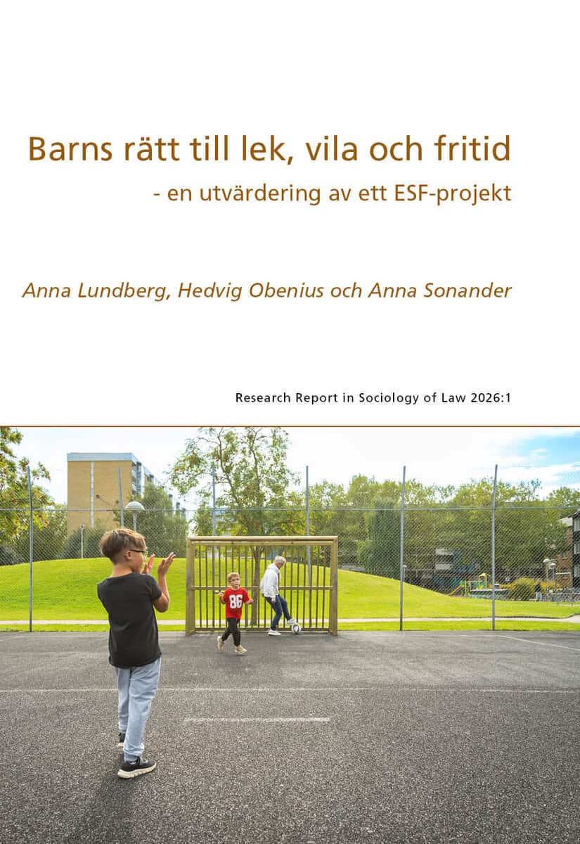 Lundberg, Anna ; Obenius, Hedvig ; Sonander, Anna : Barns rätt till lek, vila och fritid