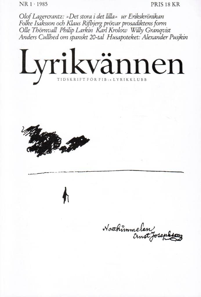 Lyrikvännen 1 1985