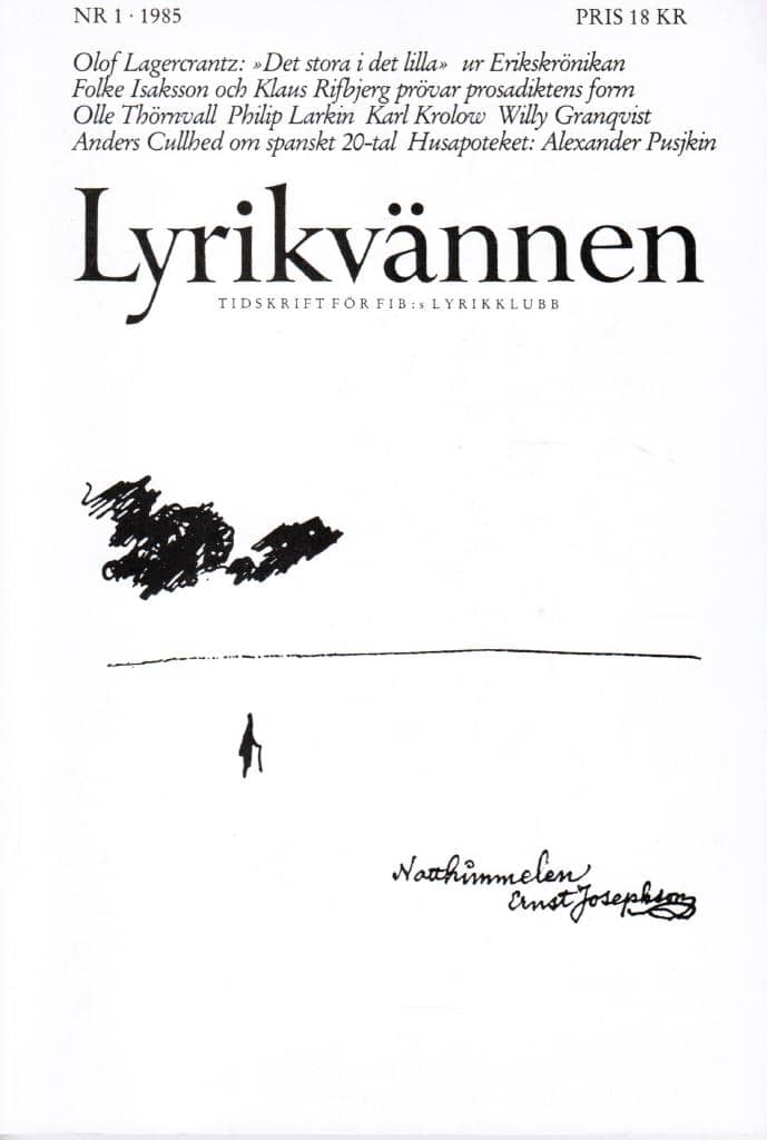 Lyrikvännen 1 1985
