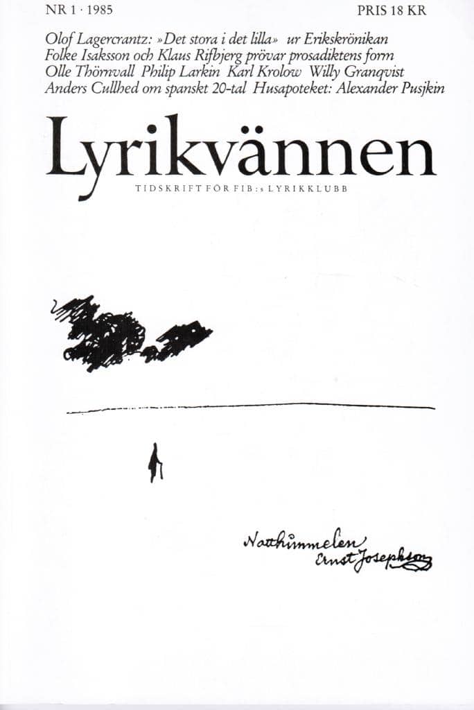 Lyrikvännen 1 1985