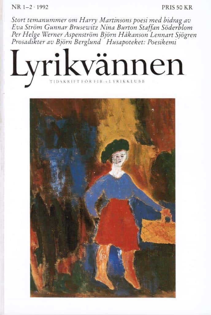 Lyrikvännen 1-2 1992. Tema