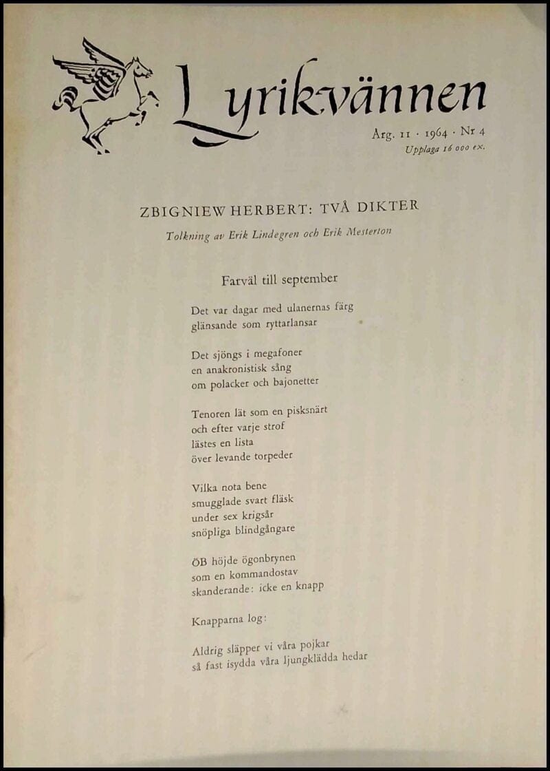 Lyrikvännen : 1964 / 4