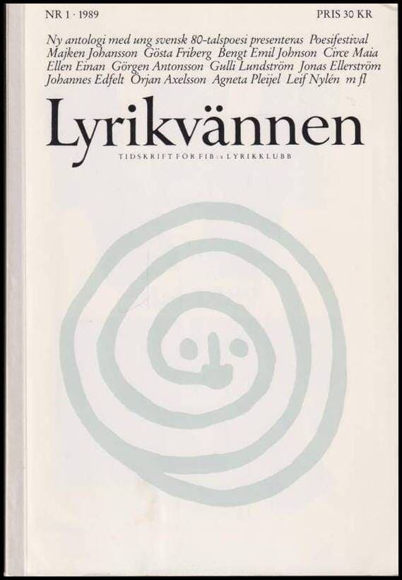 Lyrikvännen : 1989 / 1