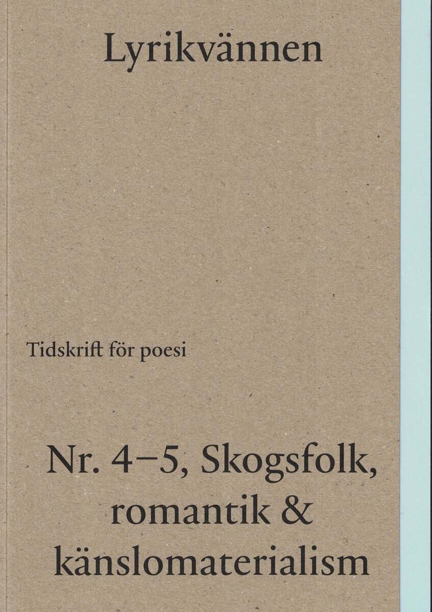 Lyrikvännen 4 - 5 2022. Tema