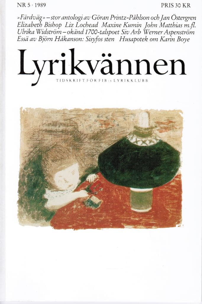 Lyrikvännen 5 1989