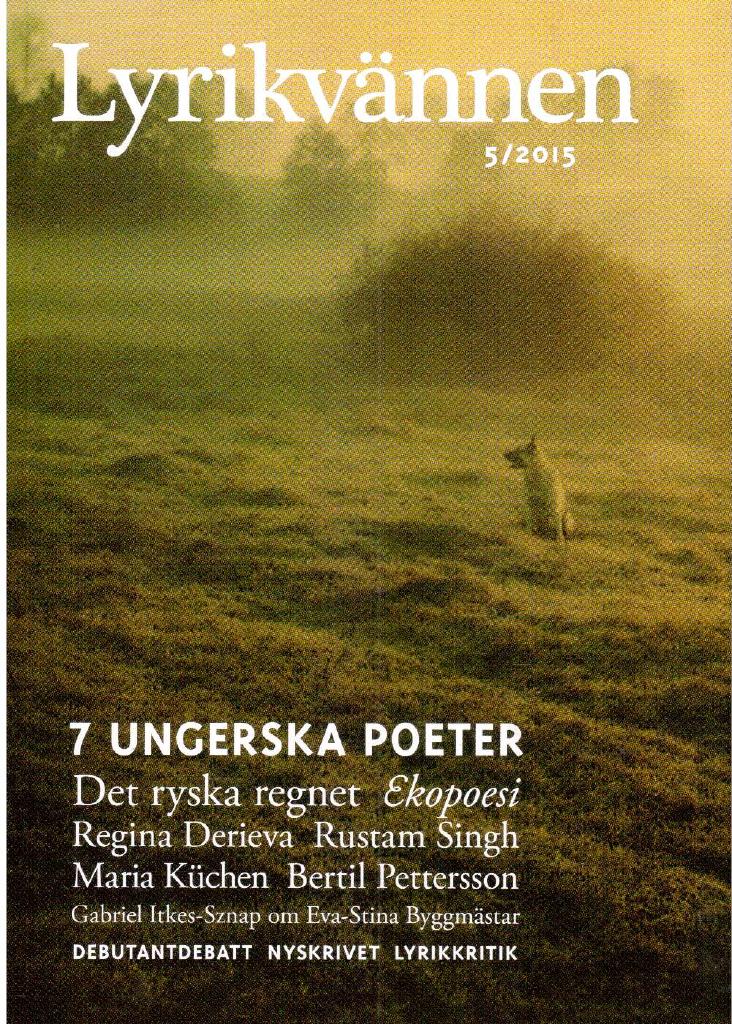 Lyrikvännen 5 2015. Tema