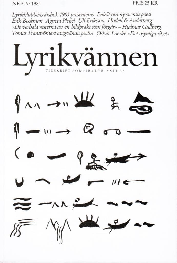 Lyrikvännen 5-6 1984*
