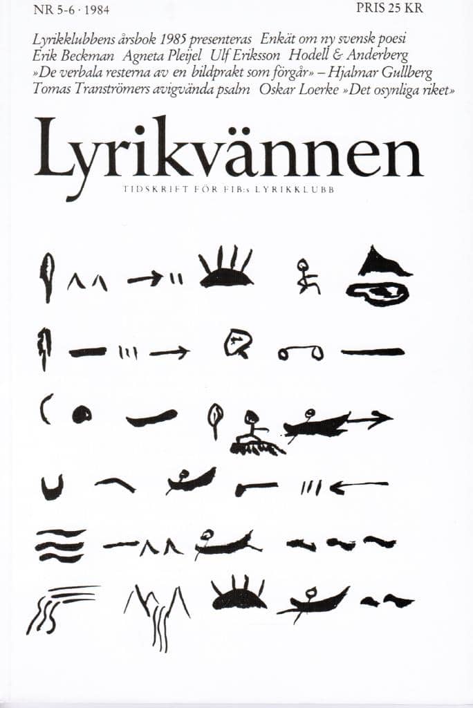 Lyrikvännen 5-6 1984