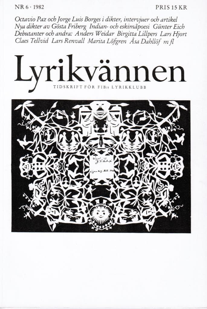 Lyrikvännen 6 1982. Tema