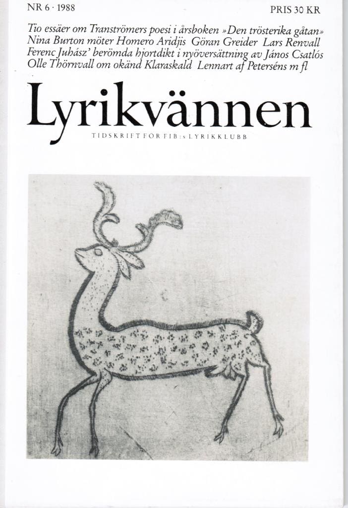 Lyrikvännen 6 1988
