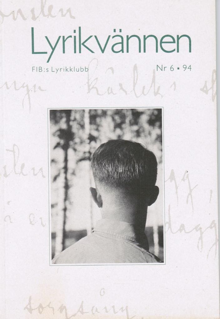 Lyrikvännen 6 1994. Tema