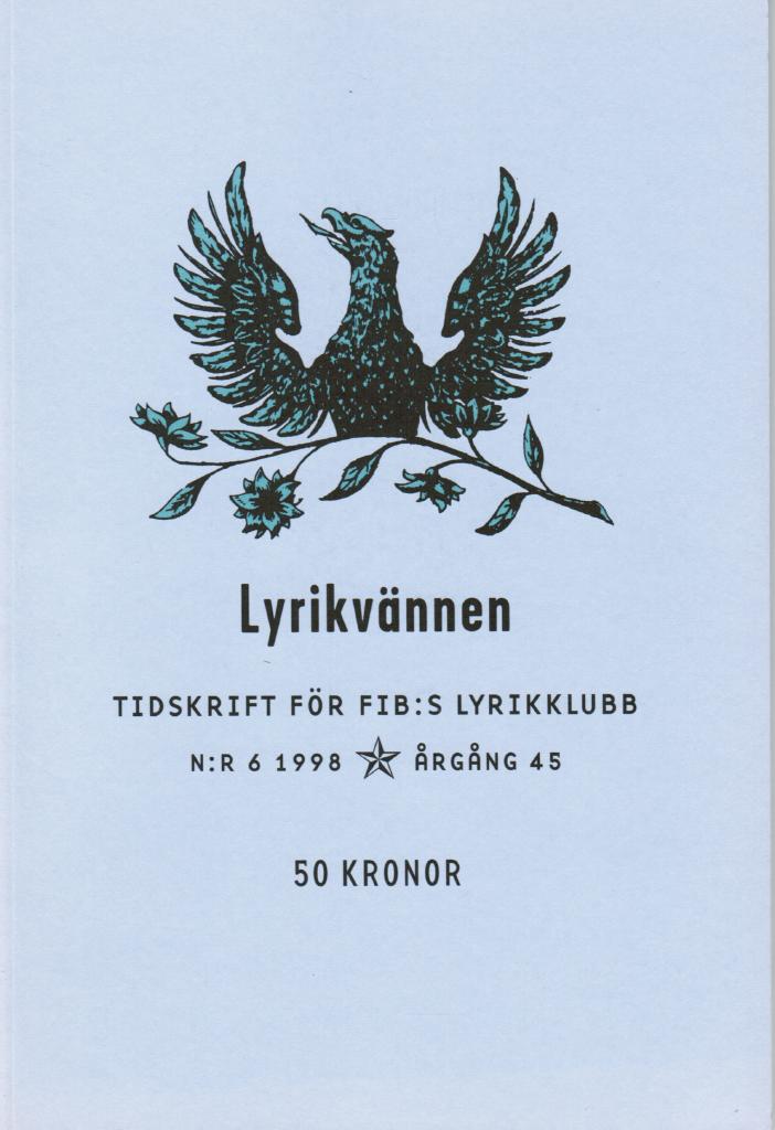 Lyrikvännen 6 1998. Tema
