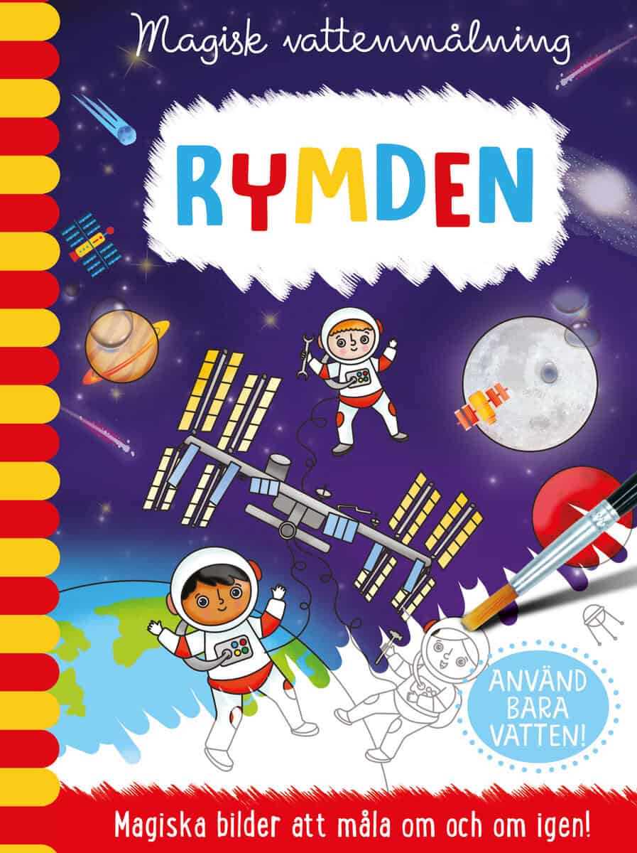 Magisk vattenmålning. Rymden