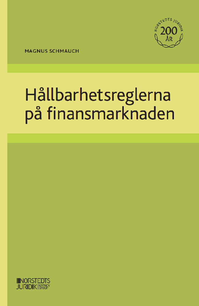 Magnus Schmauch : Hållbarhetsreglerna på finansmarknaden