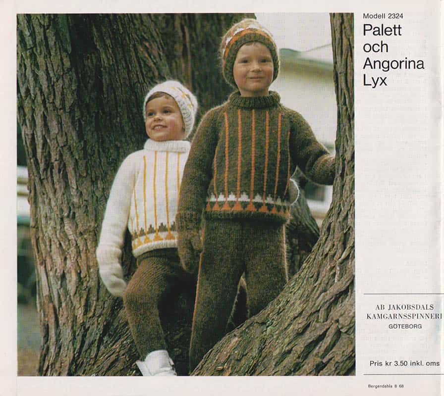 Mamma stickar och virkar barn och tonårsstickat. Häfte nr 37