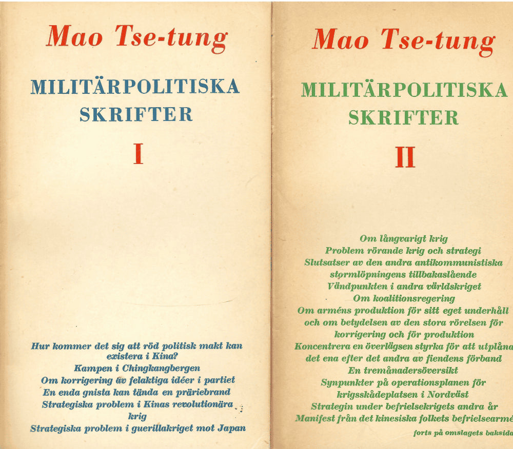 Mao Tse-tung : Militärpolitiska Skrifter Del 1 och Del 11