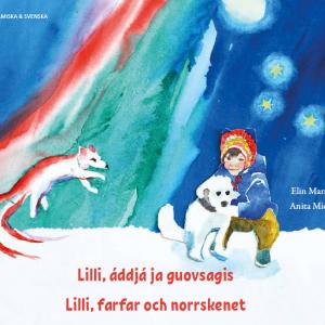 Marakatt, Elin ; Midbjer, Anita : Lilli, farfar och norrskenet (umesamiska och svenska)