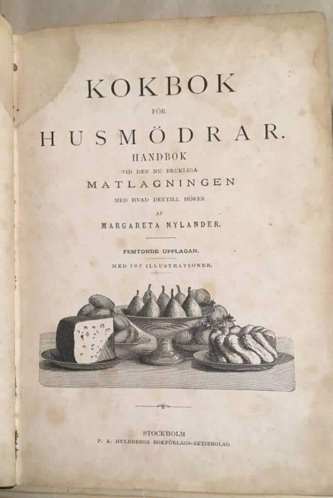 Margareta Nylander : Kokbok för husmödrar
