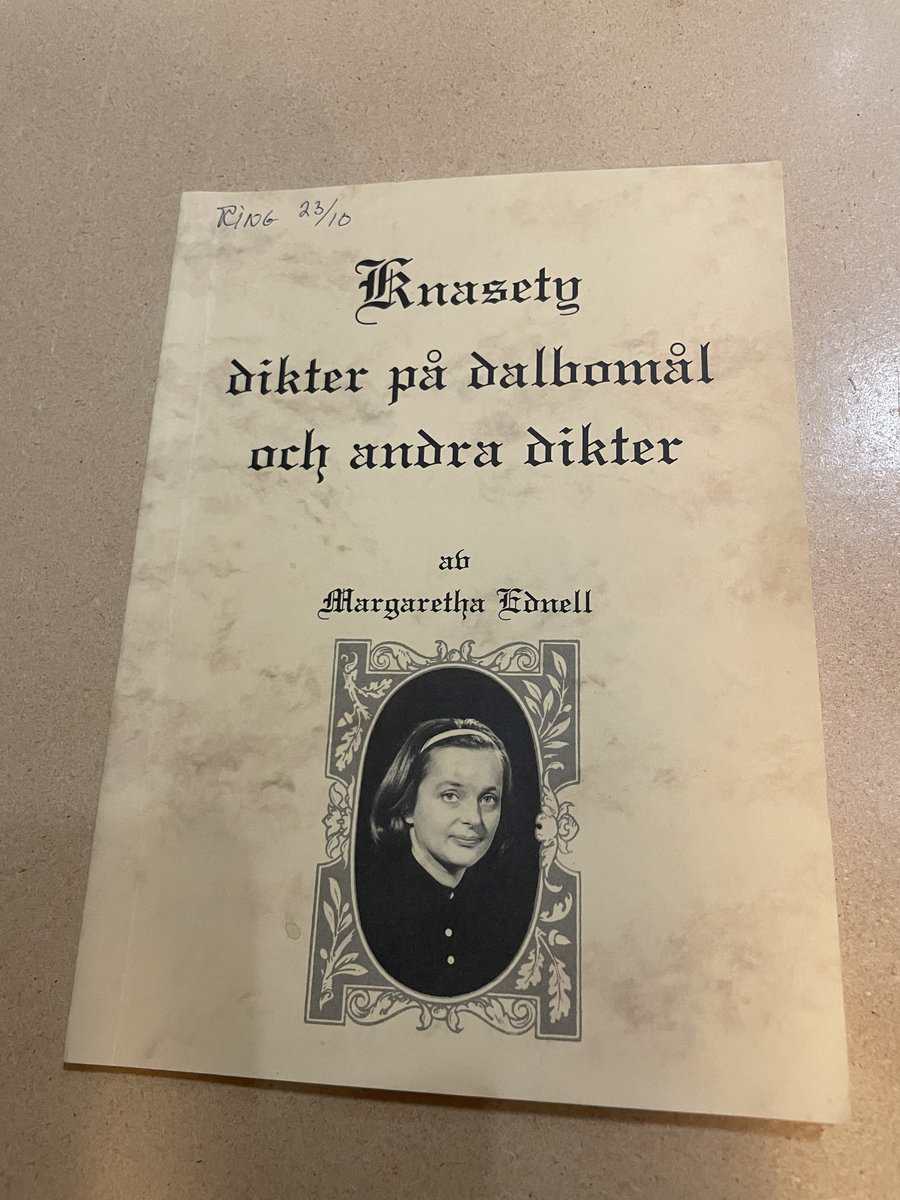 Margaretha Ednell : Knasety - dikter på dalbomål och andra dikter