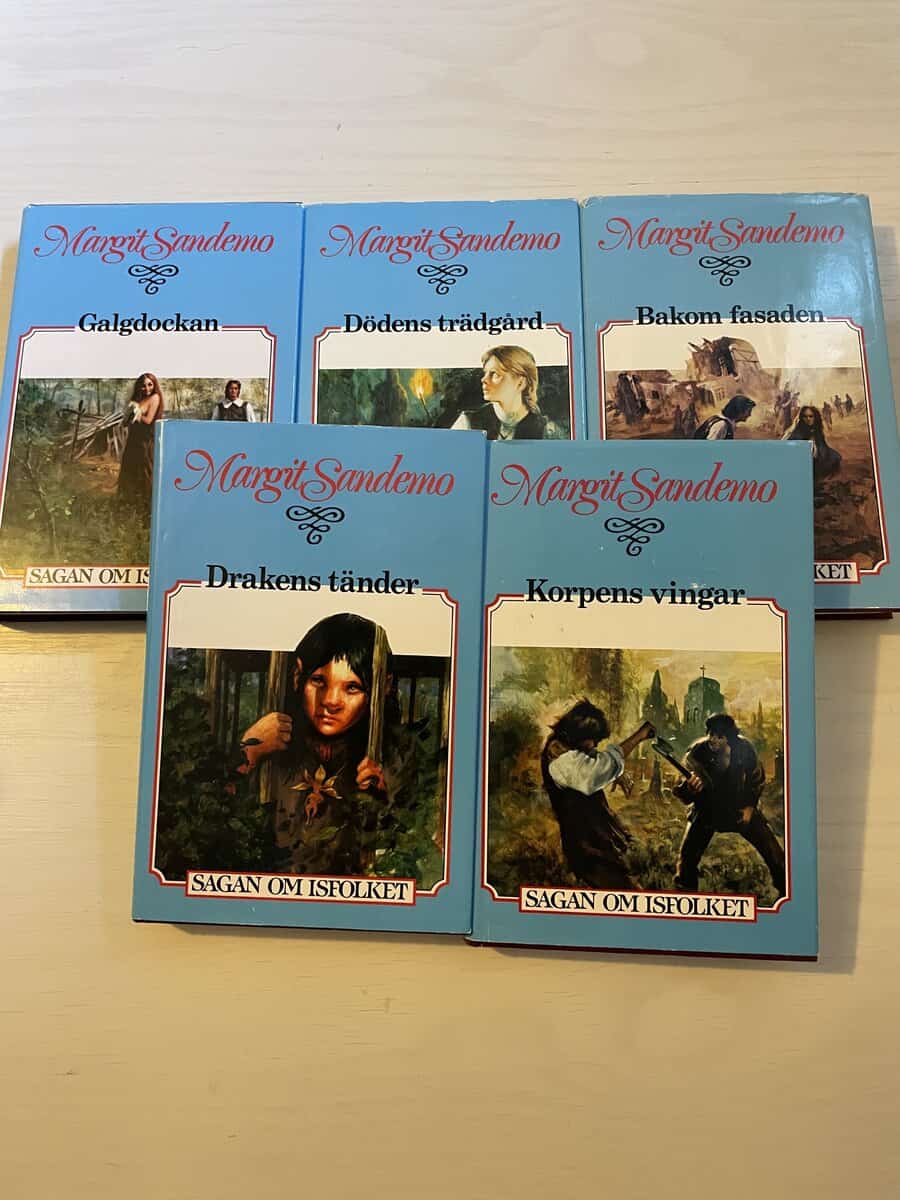 Margit Sandemo : Sagan om Isfolket 16-20 - Galgdockan - Dödens trädgård - Bakom fasaden - Drakens tänder - Korpens vingar