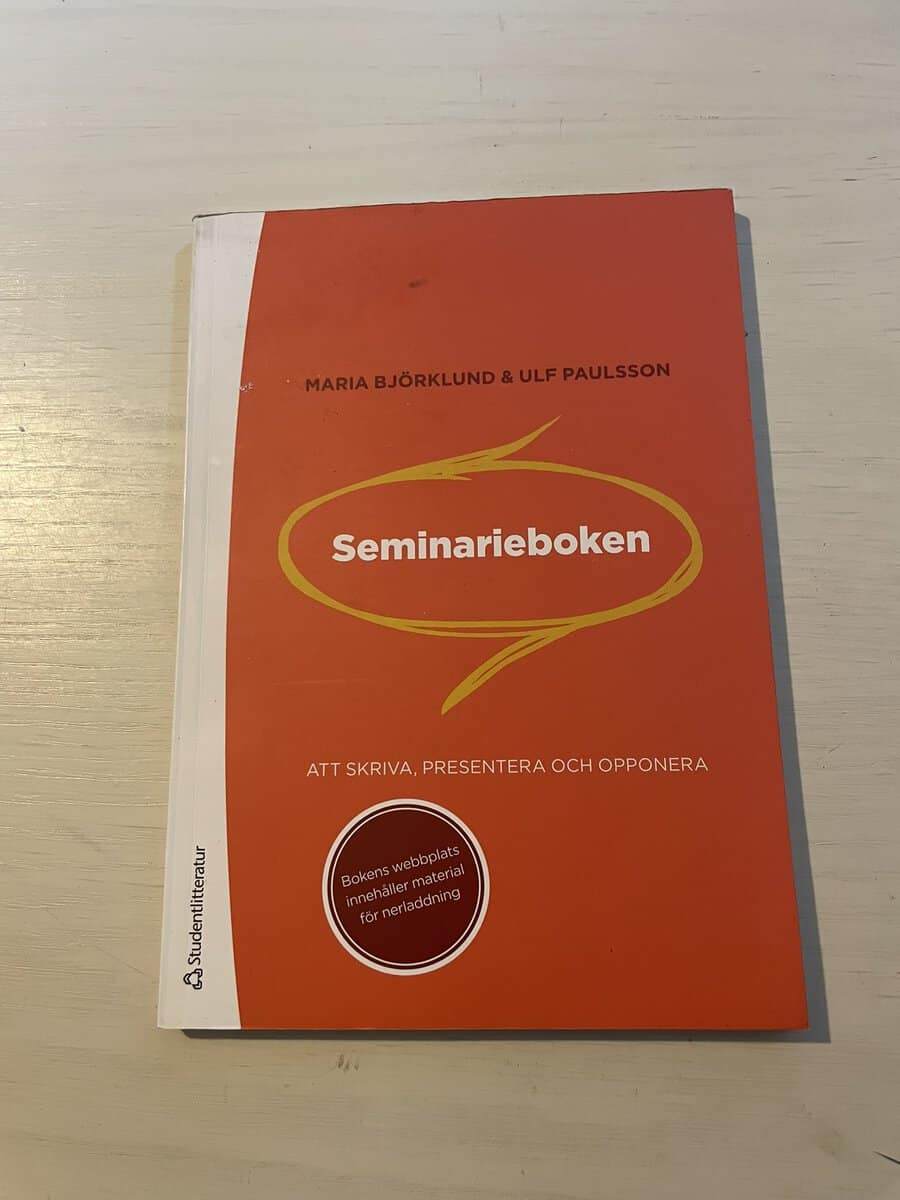 Maria Björklund : Seminarieboken