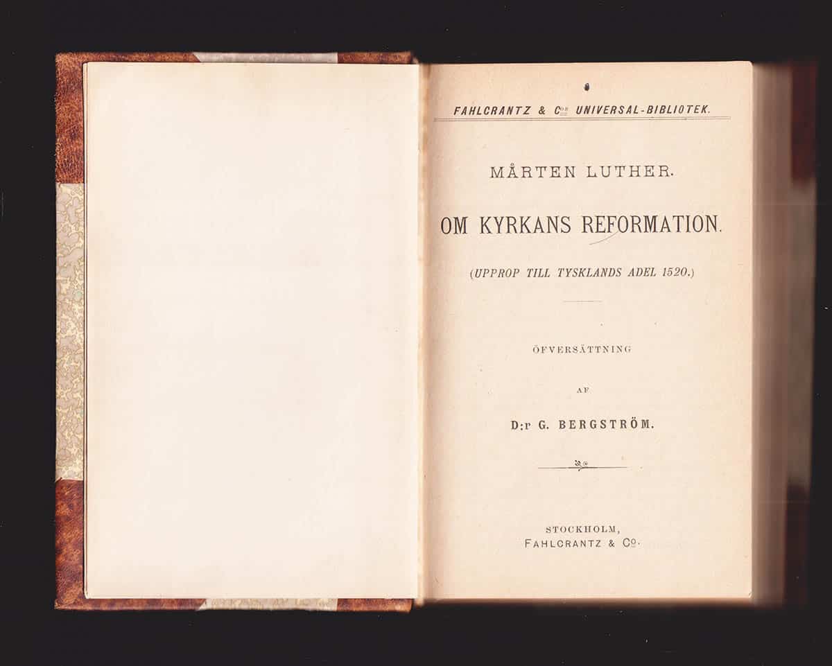 Mårten Luther : Om kyrkans reformation (Upprop till Tysklands adel 1520) (+ 4 titlar)