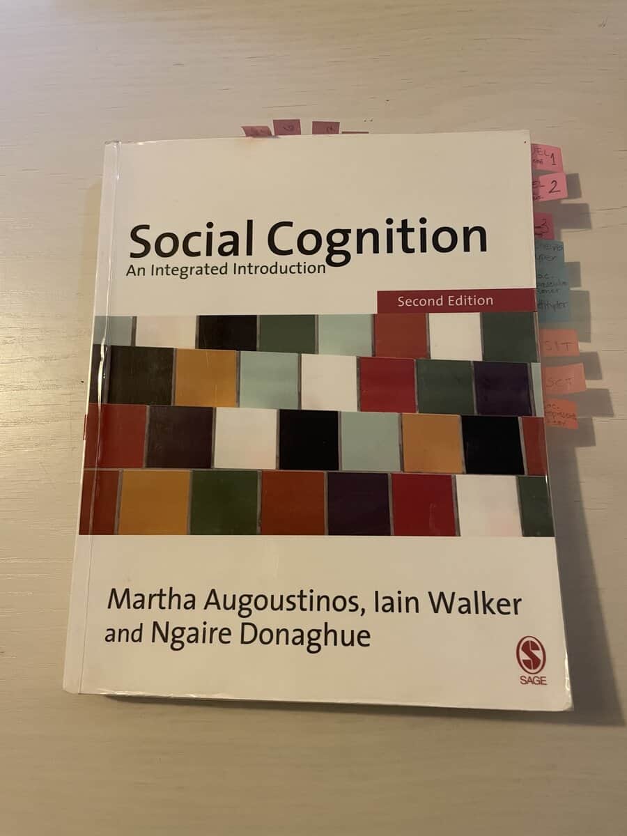 Martha Augoustinos : Social cognition an integrated introduction