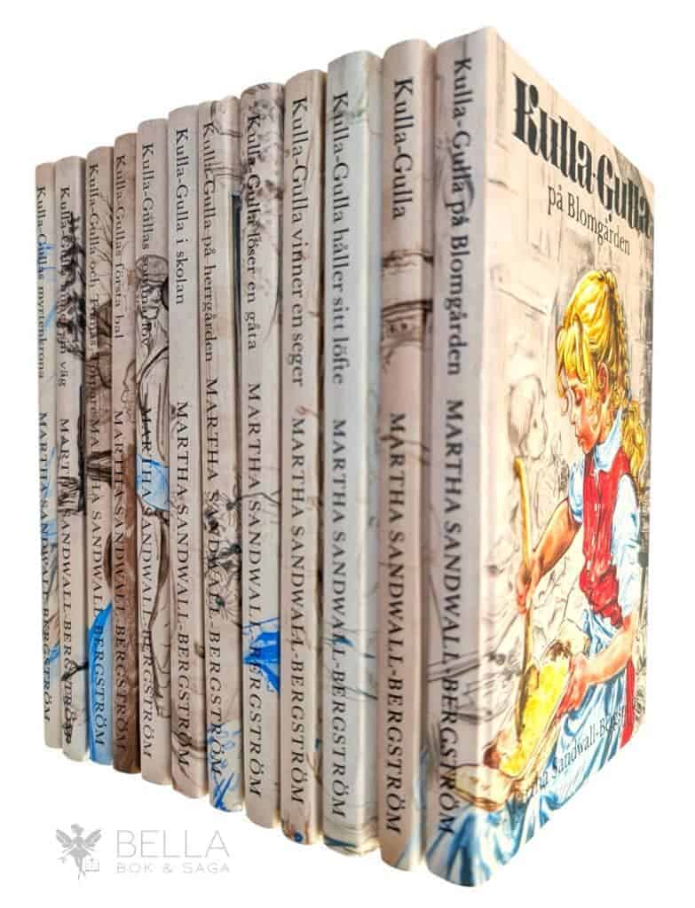 Martha Sandwall-Bergström : Komplett serie - 12 volymer - Kulla-Gulla