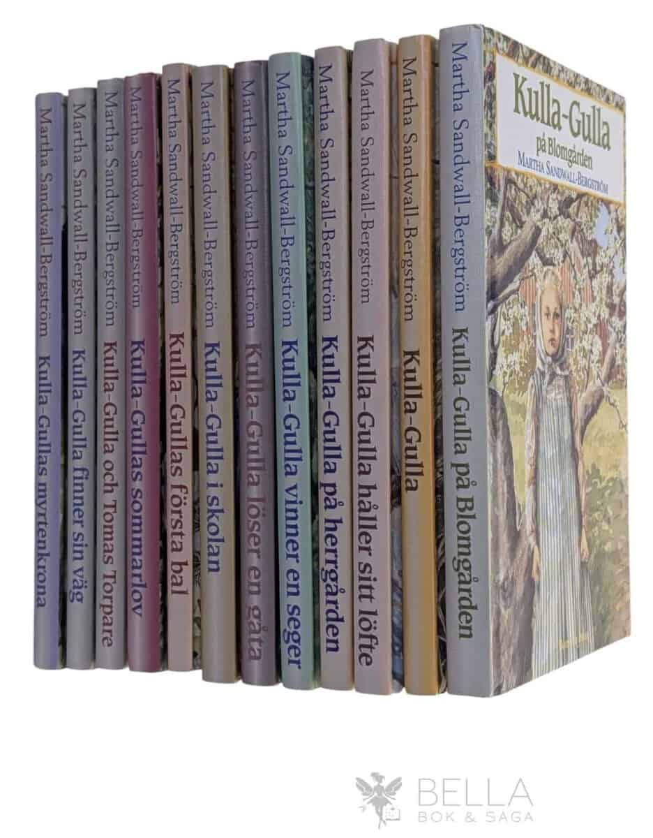 Martha Sandwall-Bergström : Komplett serie - 12 volymer - Kulla-Gulla