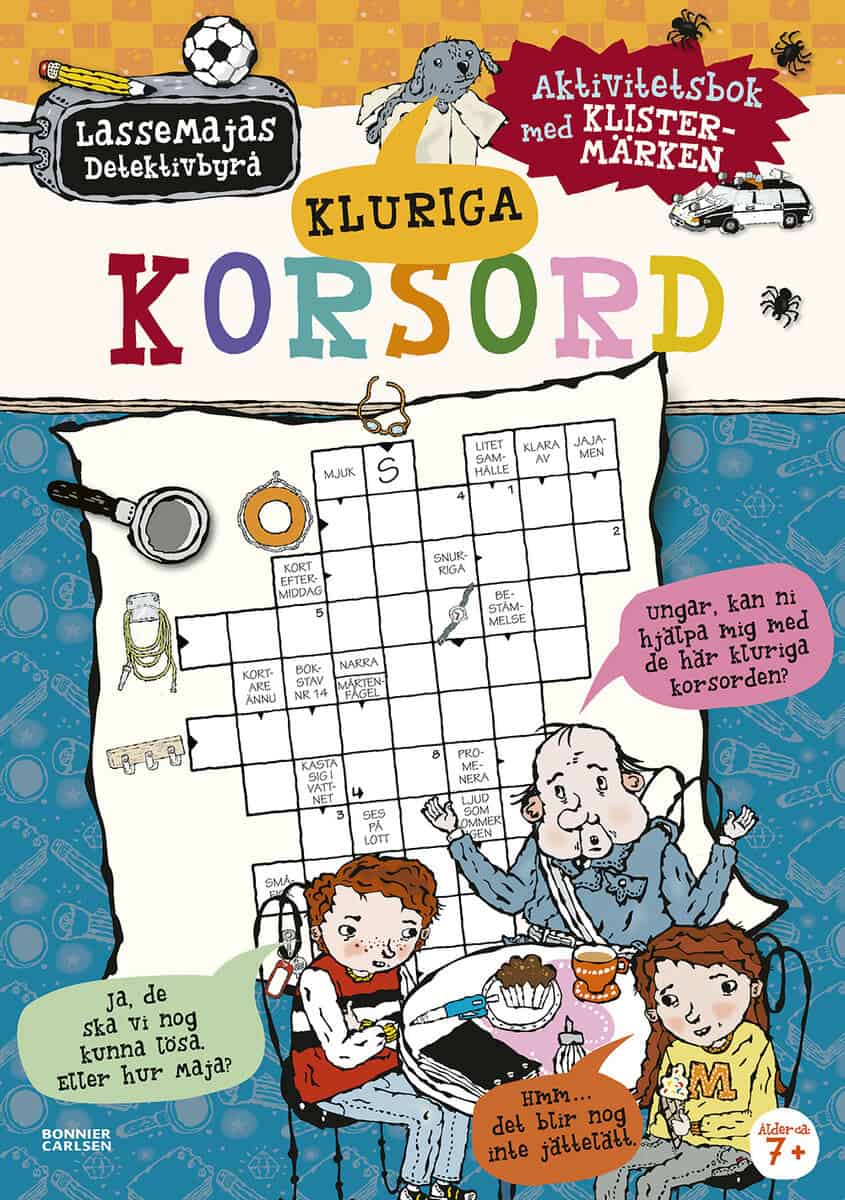 Martin Widmark : Kluriga korsord : aktivitetsbok med klistermärken